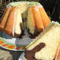 Najłatwiejsza babka wielkanocna, łaciata z 3 jajek z mlecznym lukrem