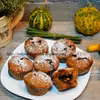 Muffiny dyniowe z kremem bananowym - dyniowe babeczki