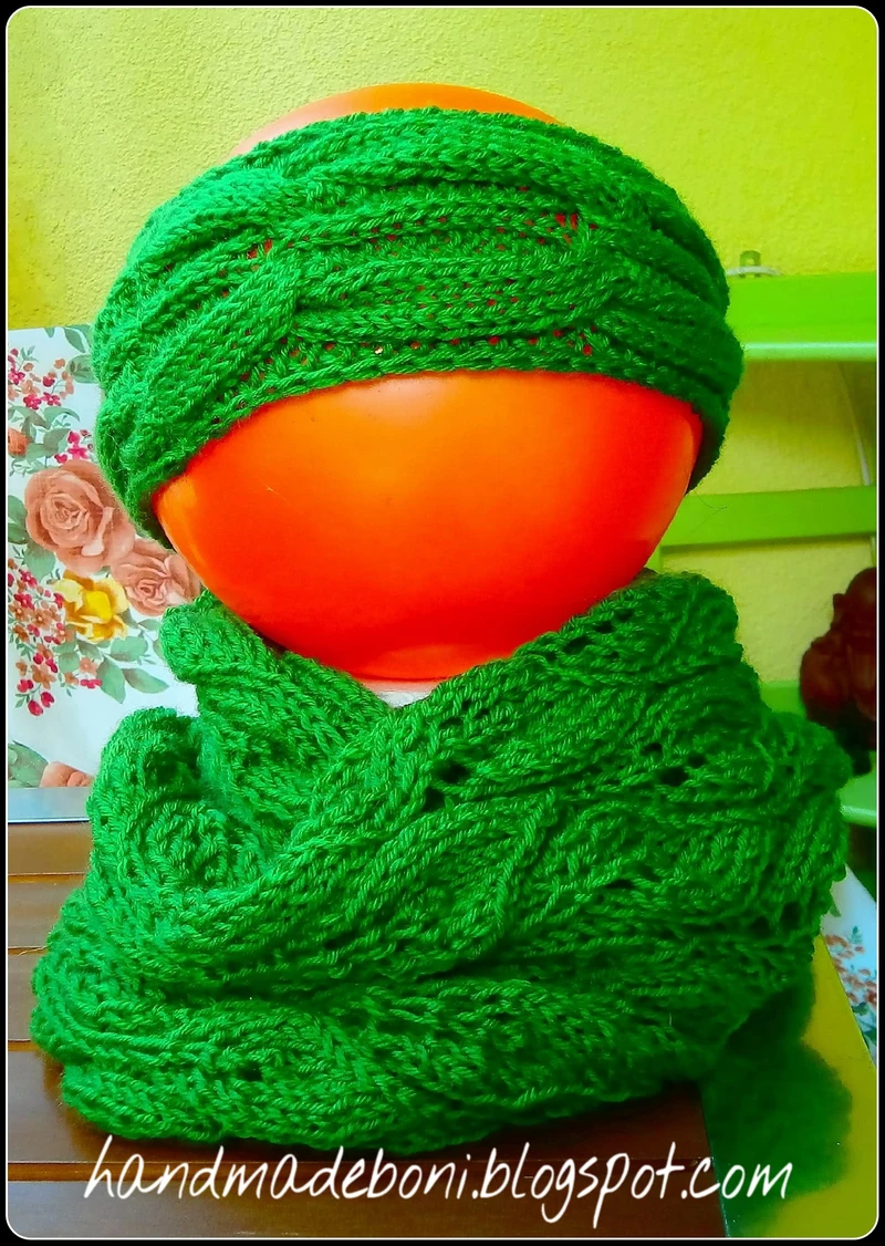 Czas pomyśleć o zimie? Opaska i ażurowy komin - szal. Zrób razem ze mną :-)