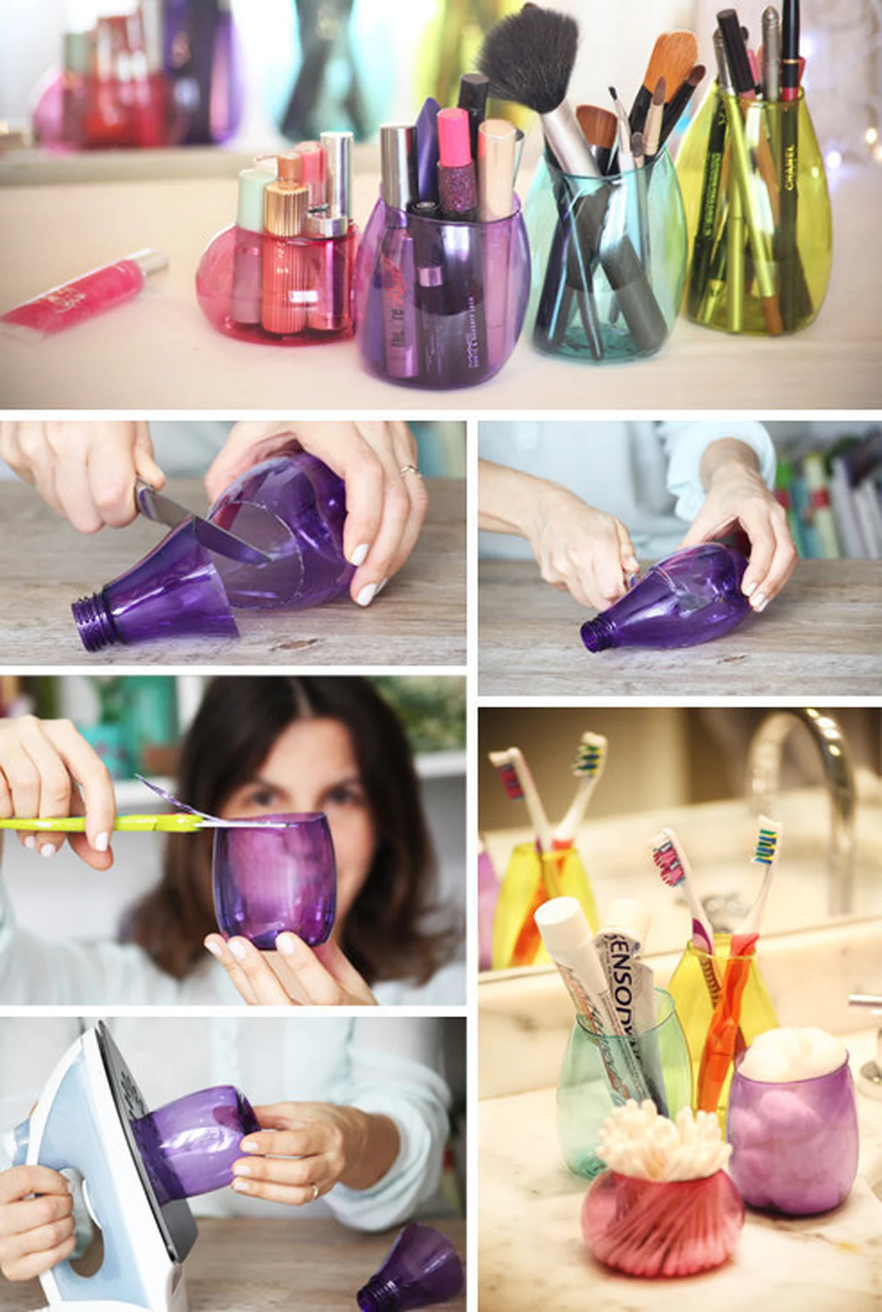 Pomysłowe pojemniczki z plastikowych butelek