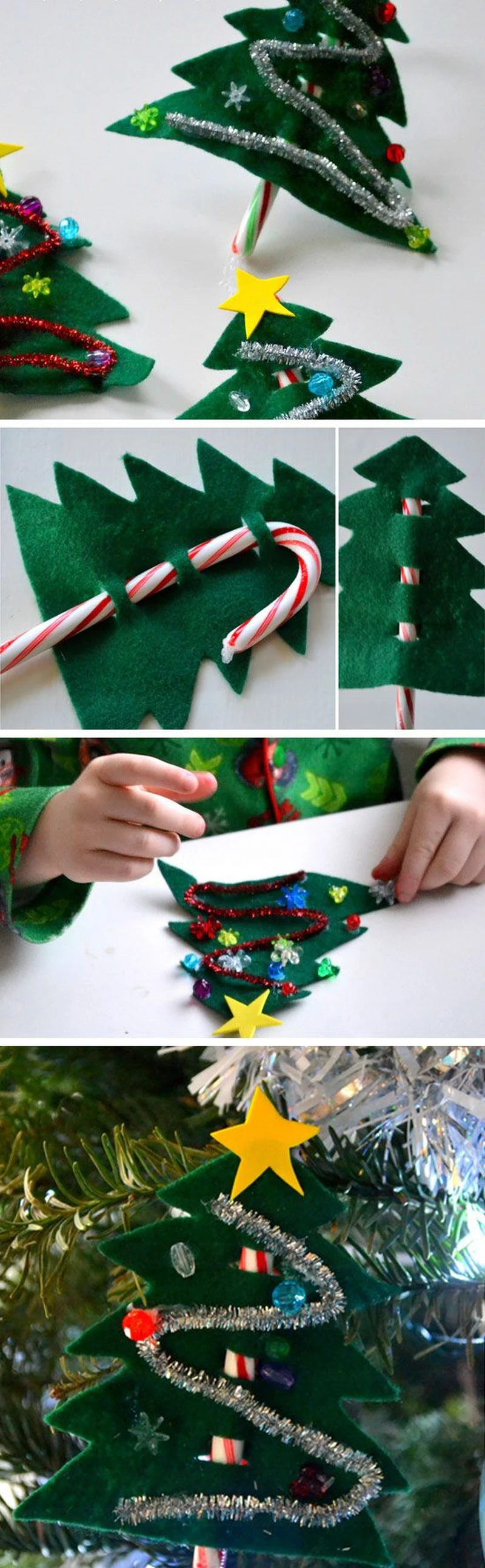 DIY choinka z filcu