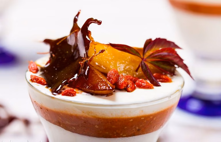 panna cotta gruszkowo-jabłkowa