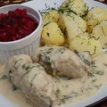 Roladki schabowe w sosie szczawiowym