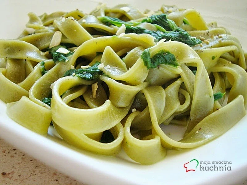 Tagliatelle i szpinak, smacznie i zdrowo