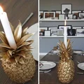 Pomysłowe dekoracje - świeczka i ananas