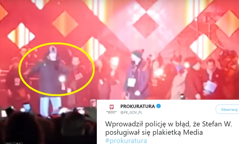 Szef ochrony finału WOŚP zatrzymany! Podał błędne informacje o Stefanie W.