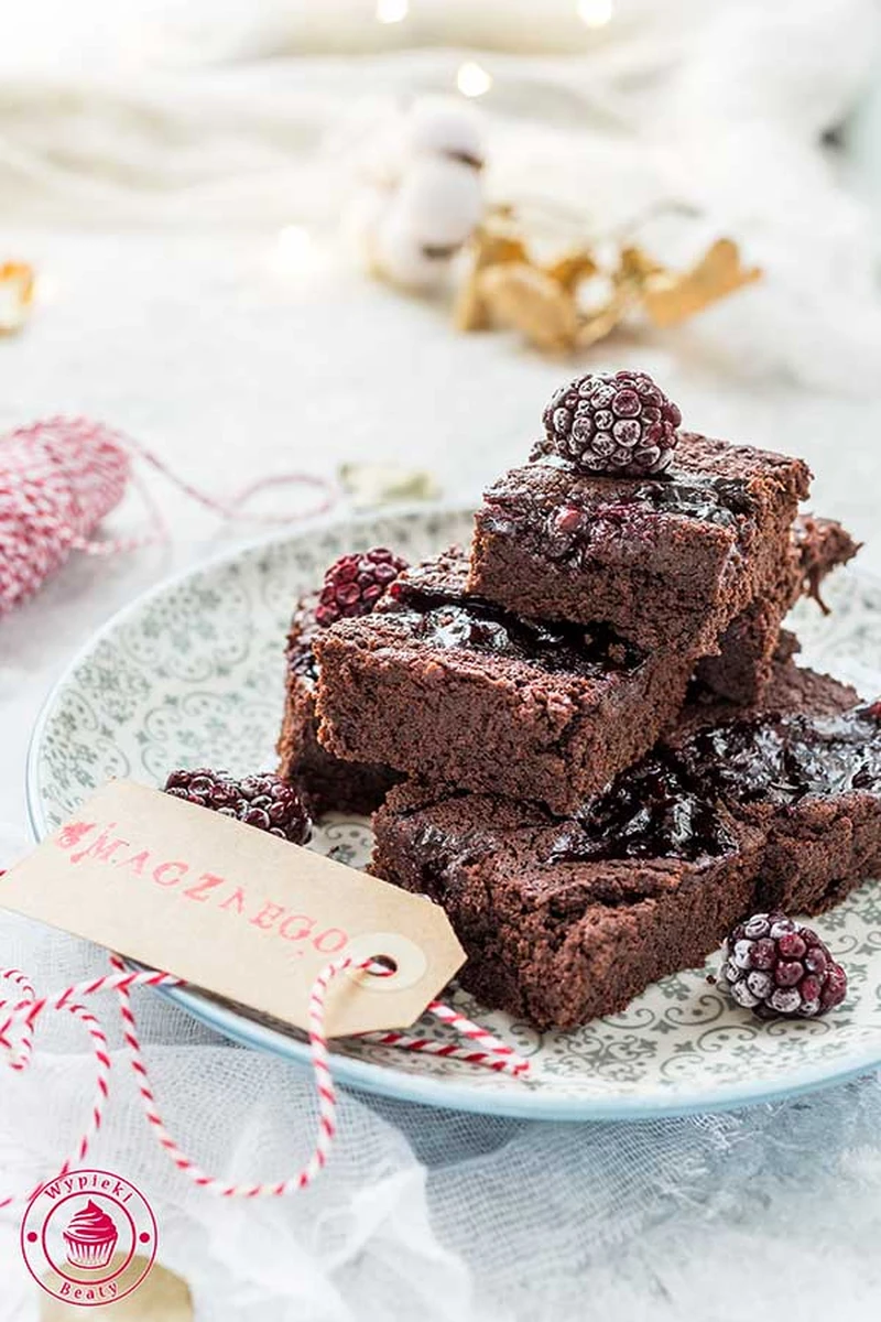 Brownie z porzeczkami