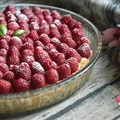 TARTA Z MALINAMI I BUDYNIEM