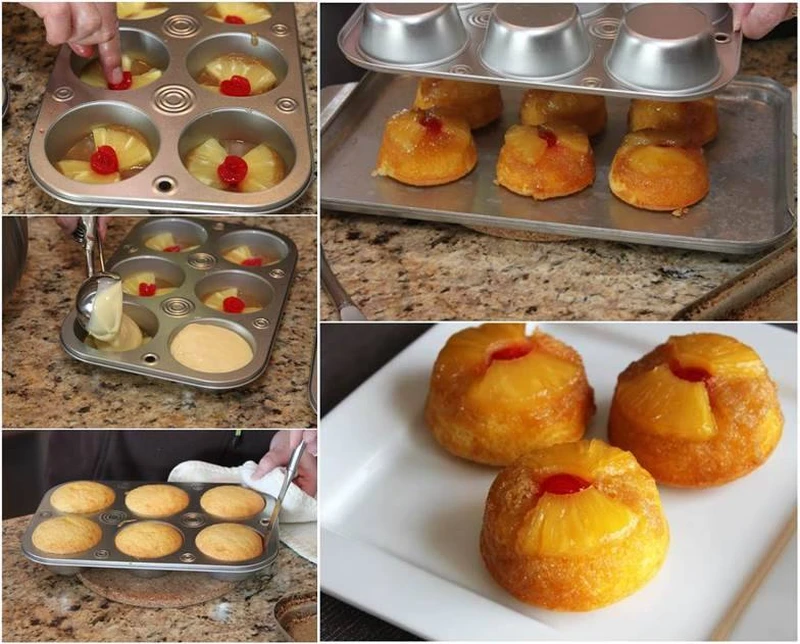 Muffinki z ananasem