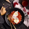 Extra kremowe, pomidorowe risotto z mascarpone i burratą
