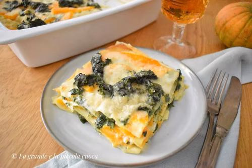Lasagne z dynią i szpinakiem