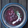 Zupa z czerwoną kapustą