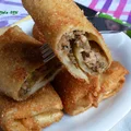 Krokiety z mięsem, ogórkiem kiszonym i pieczarkami