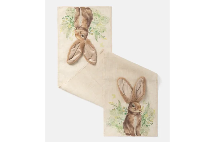 Zdjęcie Ten bieżnik z Pepco za 20 zł to hit wielkanocnego stołu! Stonowany, ale puszyste uszka 3D robią robotę - goście będą pod wrażeniem #2