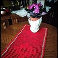 Czerwony bieżnik 110 cm x 30 cm
