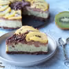Ciasto kiwi z czekoladą (bez pieczenia)