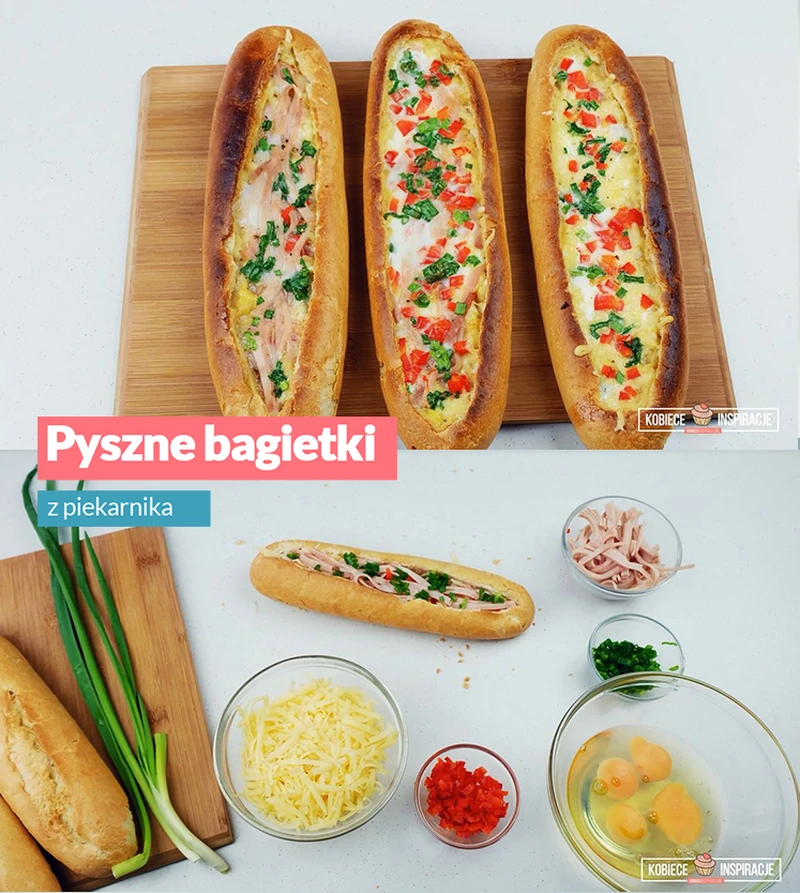 Pyszne bagietki z piekarnika