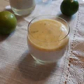 Panna cotta z galaretką z wina musującego i lime curdem