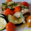 Kurczak z pieczonymi warzywami