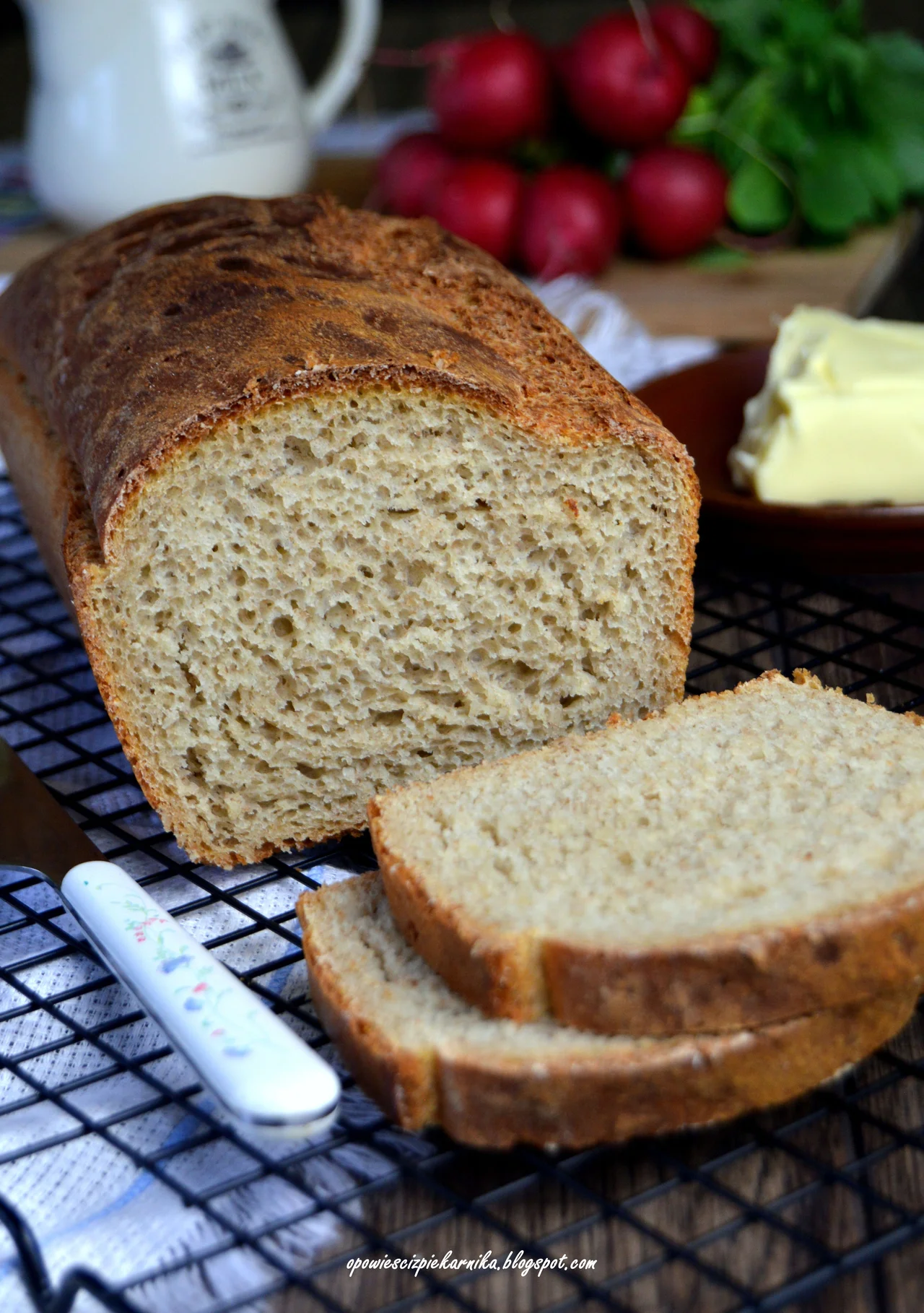 Prosty i szybki chleb pszenno - orkiszowy