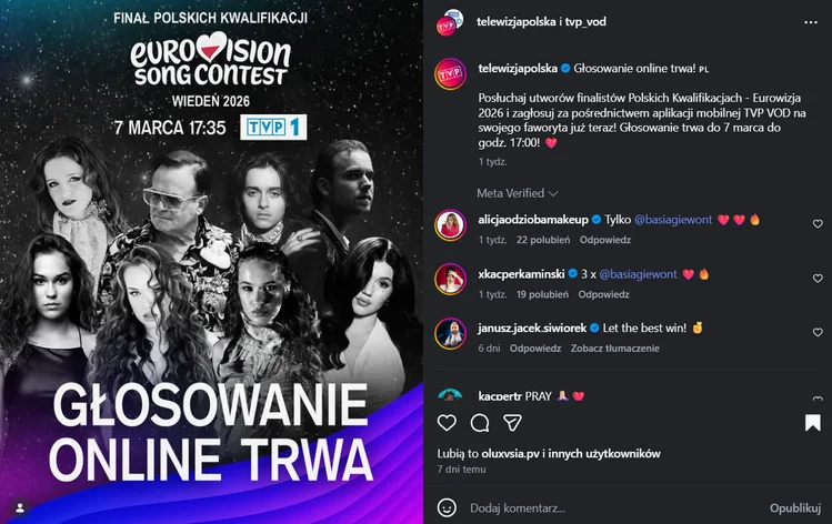 Zdjęcie Kto pojedzie na Eurowizję 2026? Finał polskich preselekcji już za nami! #1