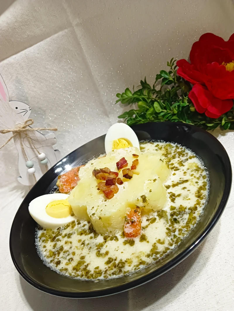 Barszcz do ziemniaków na kefirze naturalnym