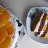 Tort śmietankowy z brzoskwiniami