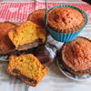 Buraczane muffinki z czekoladowym nadzieniem