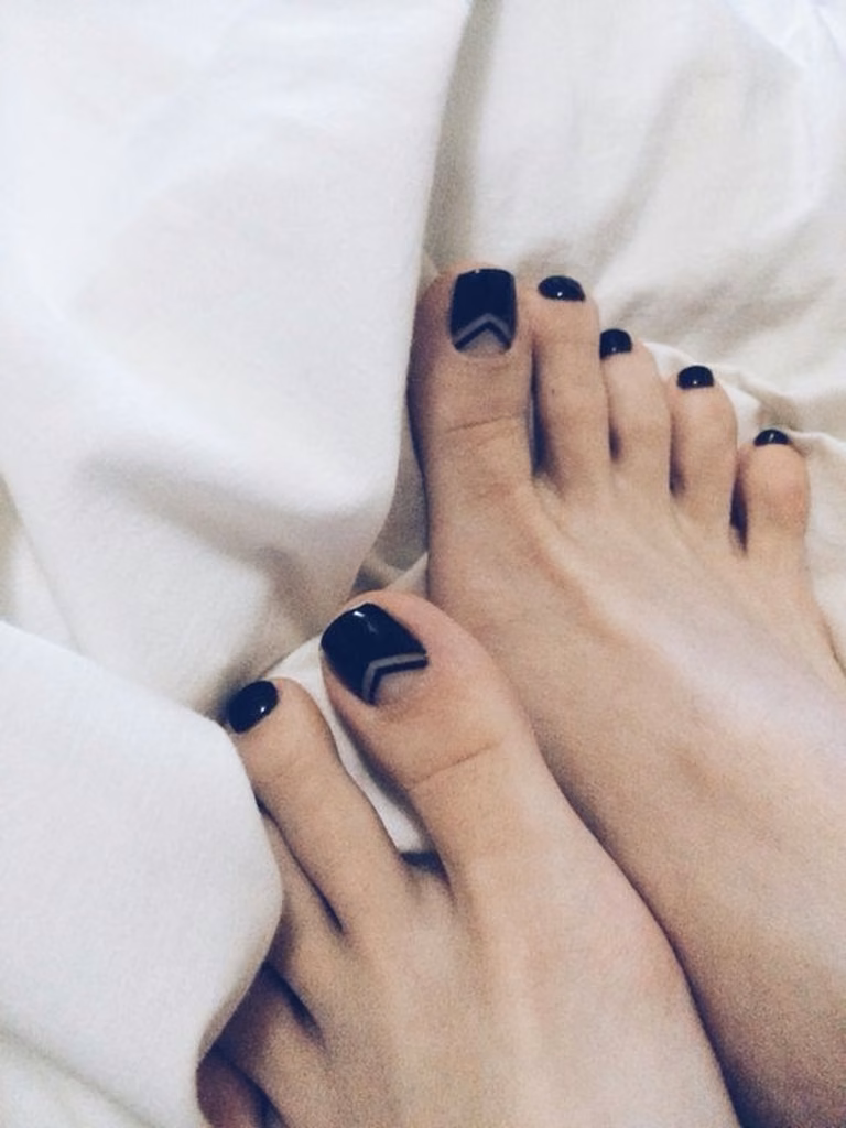 Śliczny pedicure