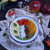 Jabłkowe smoothie bowl z truskawkami