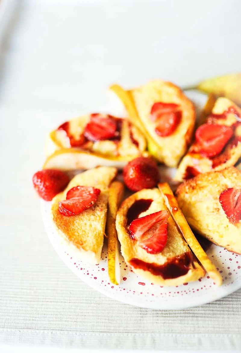 Słodkie tosty francuskie - pieczone, NIE smażone :)
