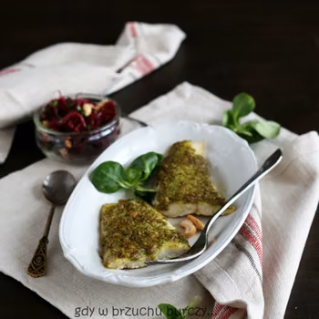 Ryba zapiekana z pesto