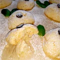 Bananowe ciasteczka z żurawinowym oczkiem