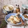 Pierogi z pęczakiem i grzybami
