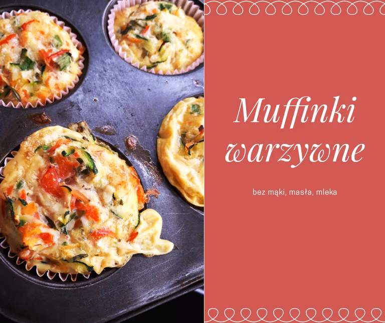 MUFIINKI WARZYWNE (BEZ MĄKI, MASŁA, MLEKA)