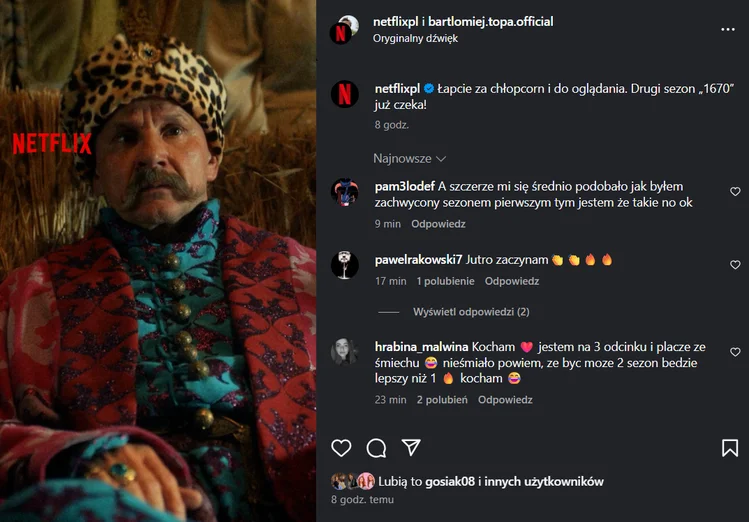 Zdjęcie Jan Paweł wraca do Adamczychy! Drugi sezon "1670" już na Netfliksie! #1