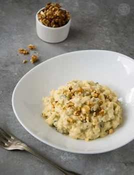 Risotto z gorgonzolą i gruszką