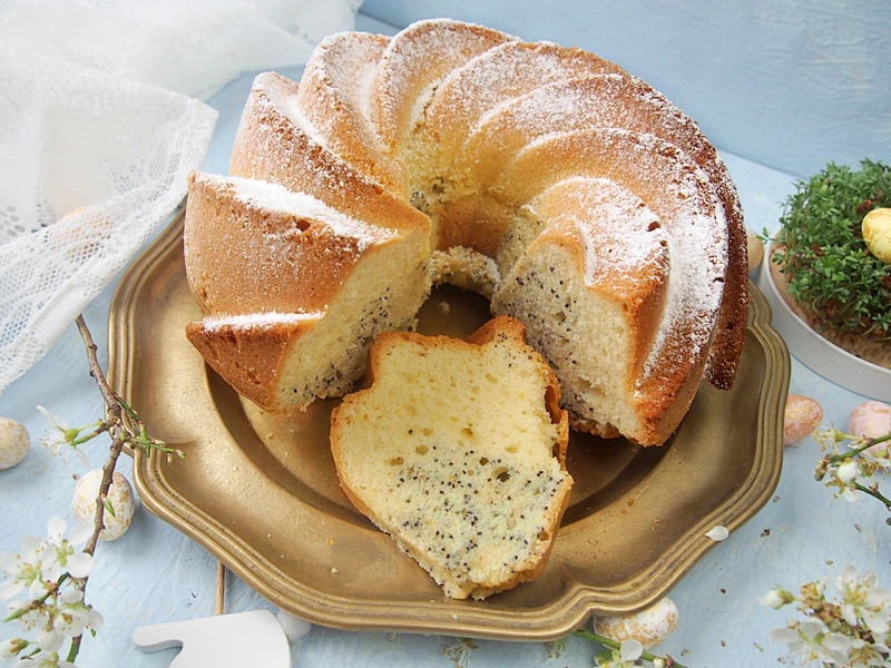 Babka cytrynowa z makiem