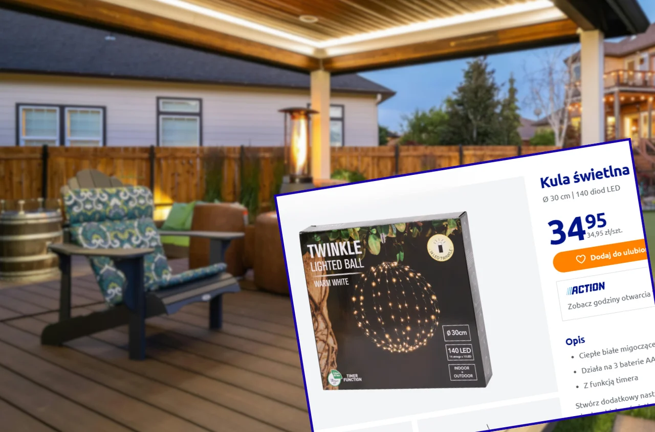 Ta kula LED z Action za 35 zł to nowy hit na taras! Mega klimat bez wiszących kabli i gniazdka, a timer robi robotę!