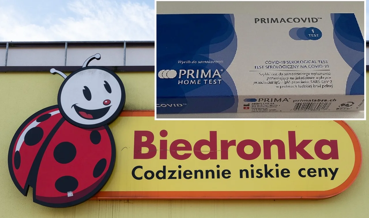 W Biedronce będzie można kupić test na COVID! Dostępne już od poniedziałku