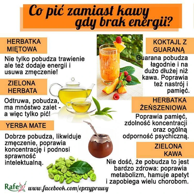 Co pić zamiast kawy?