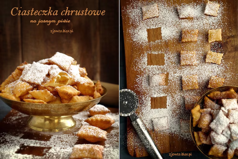 Ciasteczka chrustowe - najłatwiejsze ciasto na faworki