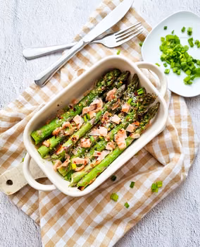 Pieczone szparagi // Baked asparagus