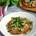 Placki ziemniaczane z kurczakiem i pieczarkami a'la pizza