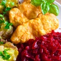 Pieczone kotleciki Szu Szu z miażdżonymi młodymi ziemniakami FIT