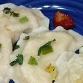 Pierogi z mięsa z rosołu z warzywami