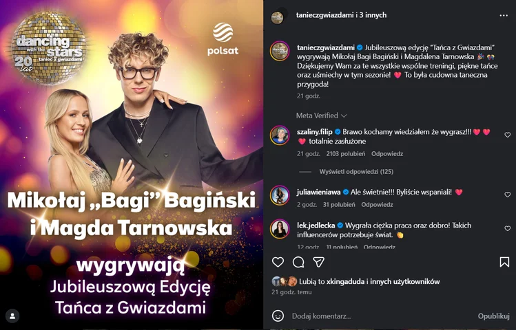 Zdjęcie Zwycięzca zaskoczył po finale „Tańca z gwiazdami”! 200 tys. zł trafi na szczytny cel #1