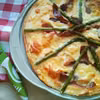 Pizza bianca ze szparagami