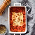 Feta pieczona z pomidorkami koktajlowymi