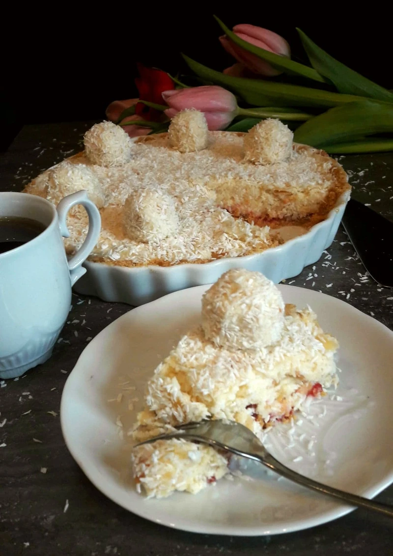 Tarta Raffaello bez pieczenia
